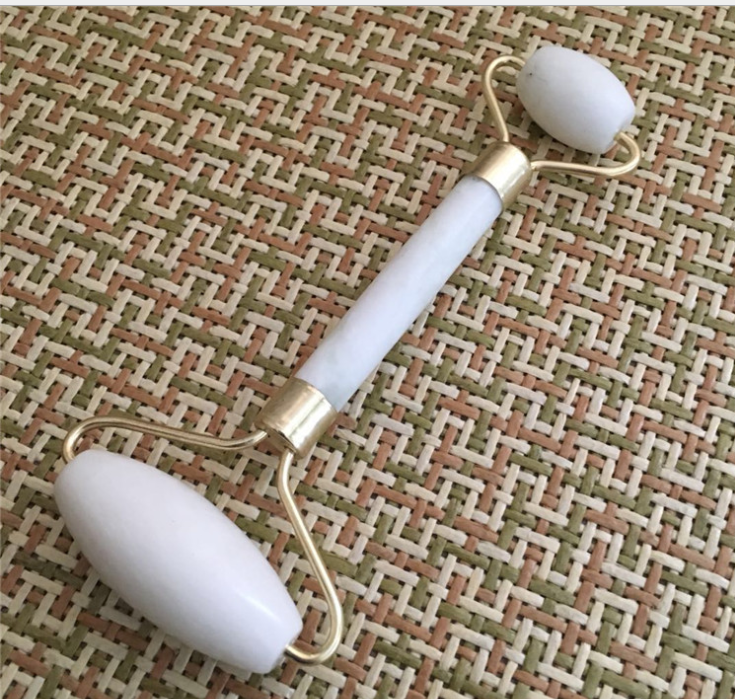 Double Head Facial Massage Roller Jade Face Slimming Body Head Neck