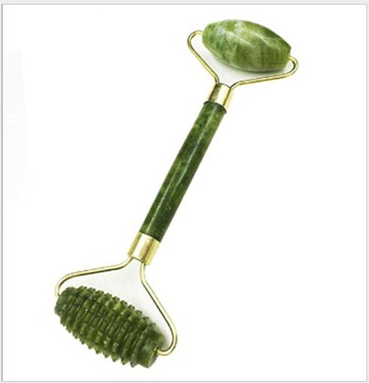 Double Head Facial Massage Roller Jade Face Slimming Body Head Neck