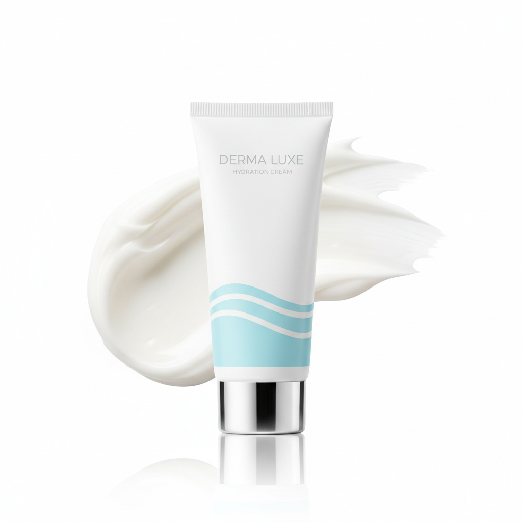 La Roche-Posay Toleriane Double Repair Face Moisturizer white tube with cream swatch